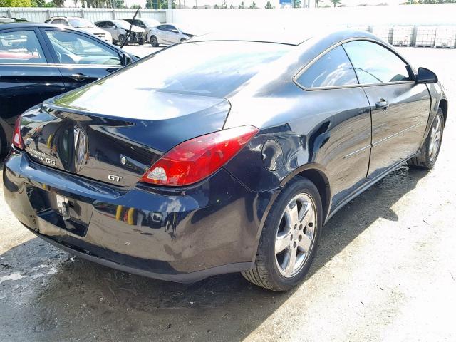 1G2ZH158564138871 - 2006 PONTIAC G6 GT BLACK photo 4