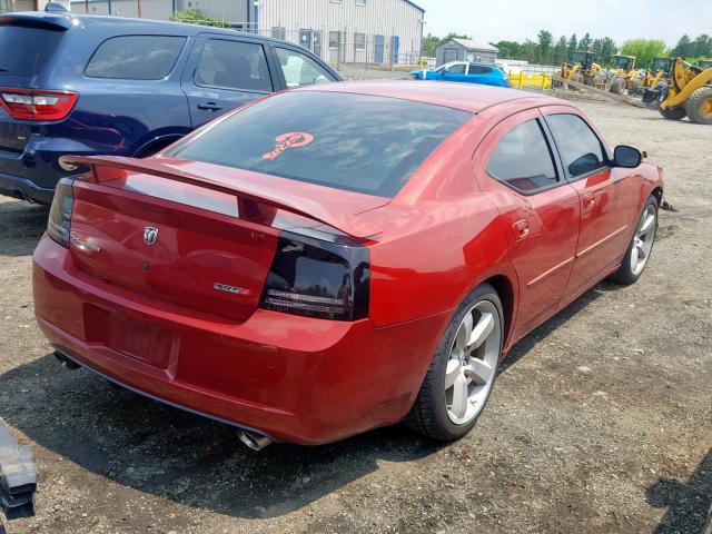 2B3KA73W96H328473 - 2006 DODGE CHARGER SR RED photo 4