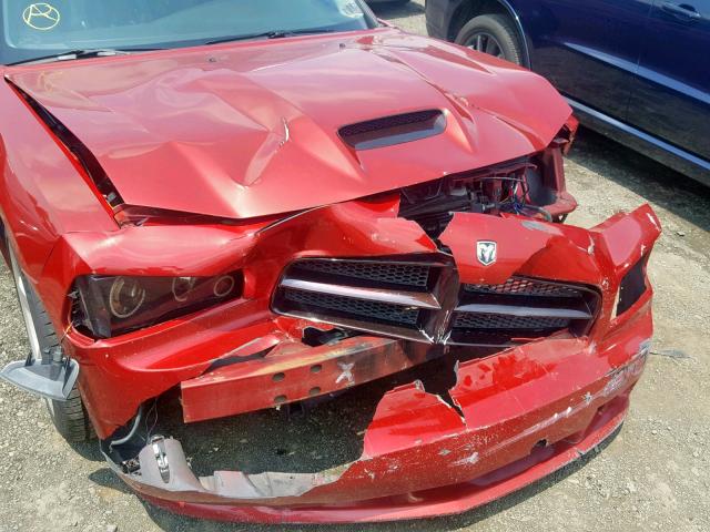 2B3KA73W96H328473 - 2006 DODGE CHARGER SR RED photo 9