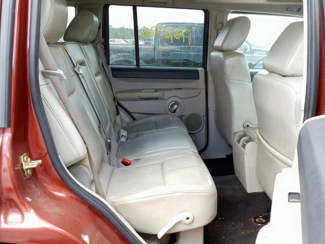 1J8HH58P07C673513 - 2007 JEEP COMMANDER 栗色 照片 6