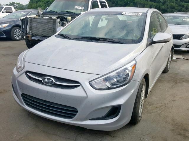 KMHCT4AE5GU953016 - 2016 HYUNDAI ACCENT SE SILVER photo 2