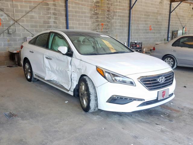 5NPE34AF0FH223741 - 2015 HYUNDAI SONATA SPO WHITE photo 1