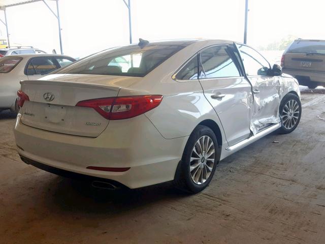 5NPE34AF0FH223741 - 2015 HYUNDAI SONATA SPO WHITE photo 4