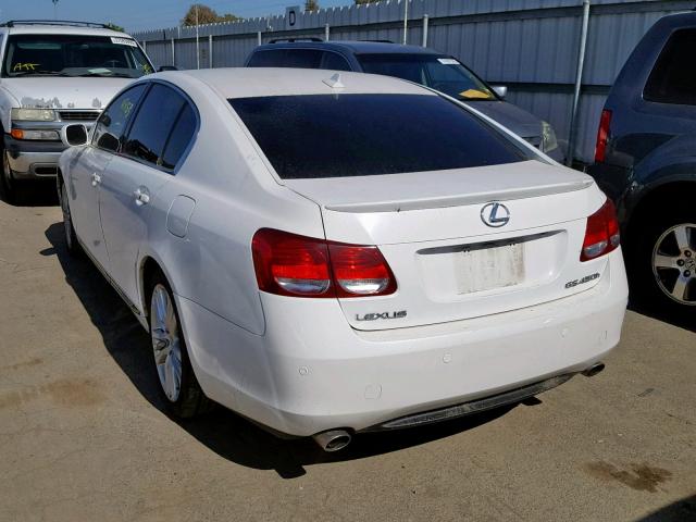 JTHBC96S175007418 - 2007 LEXUS GS 450H WHITE photo 3