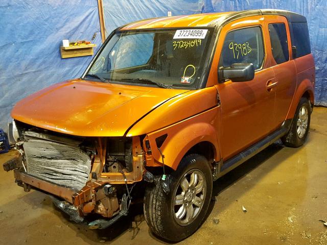 5J6YH28776L019932 - 2006 HONDA ELEMENT EX ORANGE photo 2