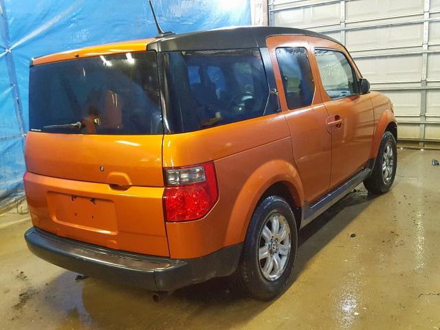 5J6YH28776L019932 - 2006 HONDA ELEMENT EX ORANGE photo 4