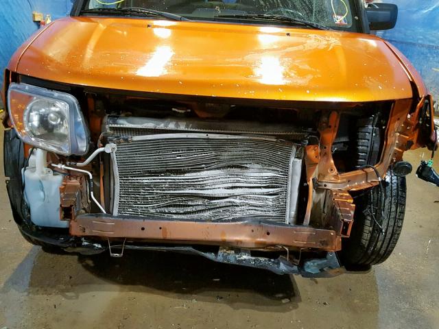 5J6YH28776L019932 - 2006 HONDA ELEMENT EX ORANGE photo 9