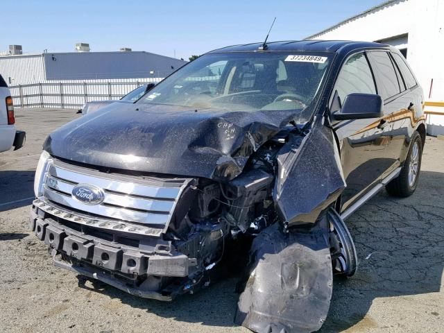 2FMDK3JC3ABA87152 - 2010 FORD EDGE SEL BLACK photo 2