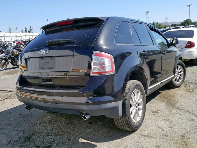 2FMDK3JC3ABA87152 - 2010 FORD EDGE SEL BLACK photo 4