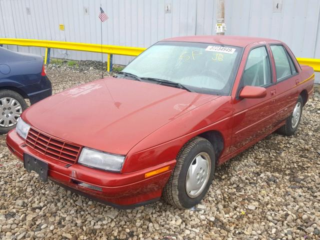 1G1LD55M5TY180729 - 1996 CHEVROLET CORSICA RED photo 2