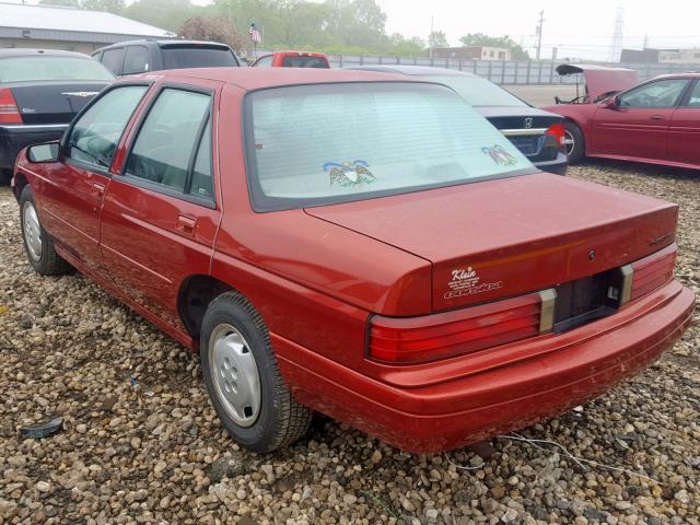 1G1LD55M5TY180729 - 1996 CHEVROLET CORSICA RED photo 3