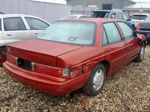 1G1LD55M5TY180729 - 1996 CHEVROLET CORSICA RED photo 4