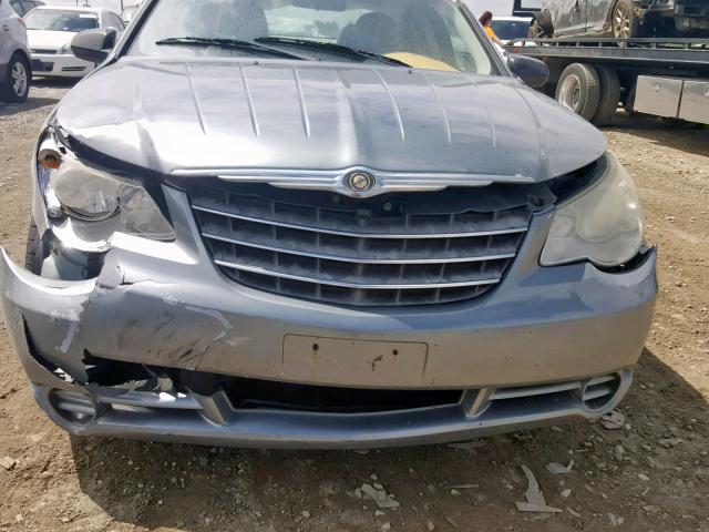 1C3LC46K78N113533 - 2008 CHRYSLER SEBRING LX SILVER photo 9