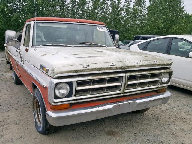 F10YRK04642 - 1971 FORD F-100 ORANGE photo 1