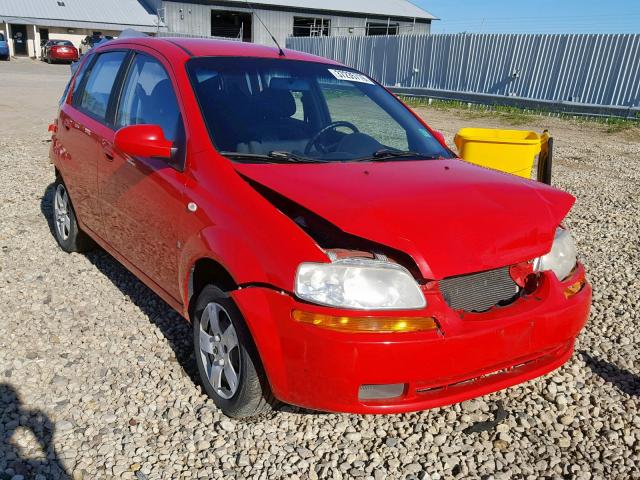 KL1TD66677B780049 - 2007 CHEVROLET AVEO BASE Qırmızı foto 1