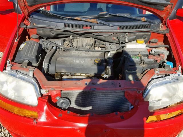 KL1TD66677B780049 - 2007 CHEVROLET AVEO BASE Qırmızı foto 7