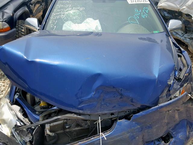 4T1BB46K99U092326 - 2009 TOYOTA CAMRY HYBR BLUE photo 7