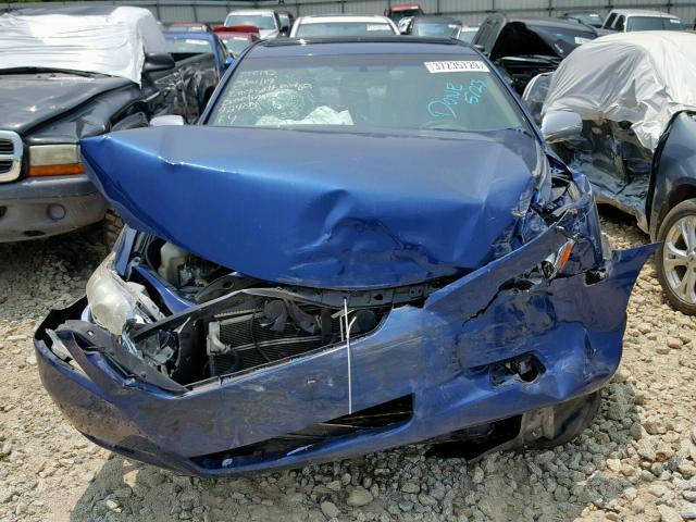 4T1BB46K99U092326 - 2009 TOYOTA CAMRY HYBR BLUE photo 9