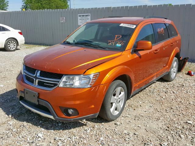 3D4PH1FG3BT562470 - 2011 DODGE JOURNEY MA ORANGE photo 2