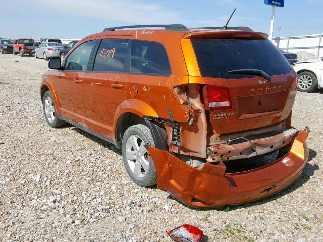 3D4PH1FG3BT562470 - 2011 DODGE JOURNEY MA ORANGE photo 3