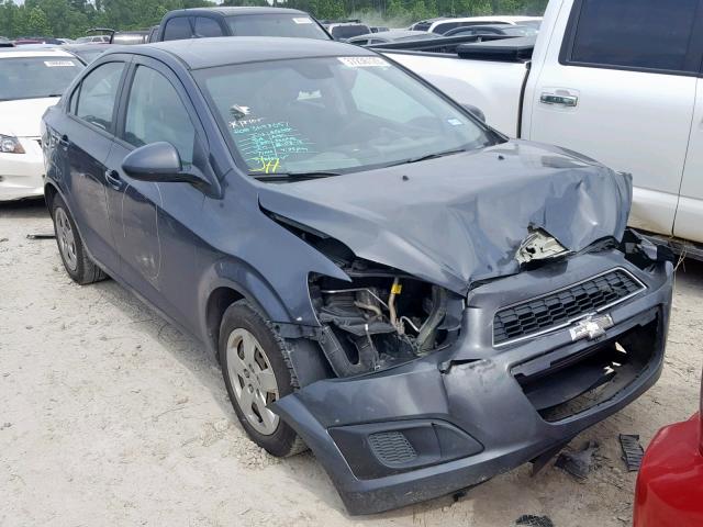 1G1JA5SH7D4129992 - 2013 CHEVROLET SONIC LS GRAY photo 1