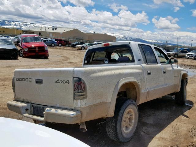 1B7HG2AZ9YS791359 - 2000 DODGE DAKOTA QUA WHITE photo 4