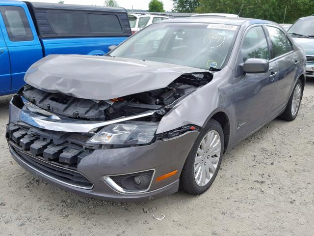 3FADP0L37AR260678 - 2010 FORD FUSION HYB GRAY photo 2