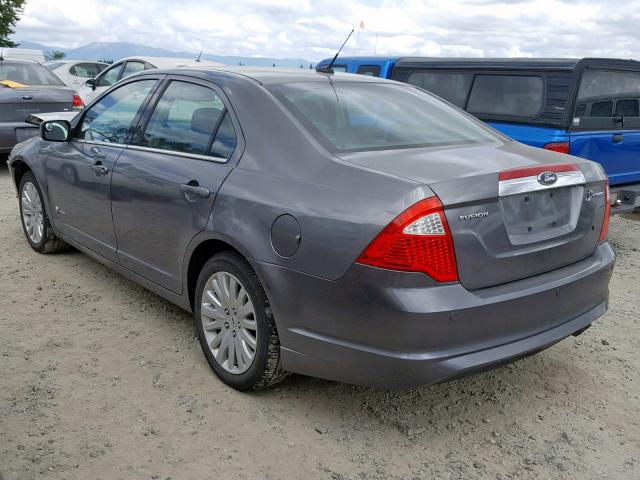 3FADP0L37AR260678 - 2010 FORD FUSION HYB GRAY photo 3