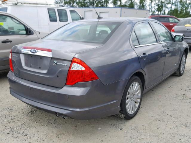 3FADP0L37AR260678 - 2010 FORD FUSION HYB GRAY photo 4