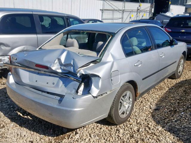 1G1ZS52F75F293618 - 2005 CHEVROLET MALIBU SILVER photo 4