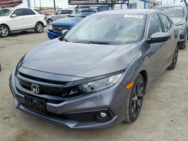 2HGFC2F81KH500873 - 2019 HONDA CIVIC SPOR GRAY photo 2