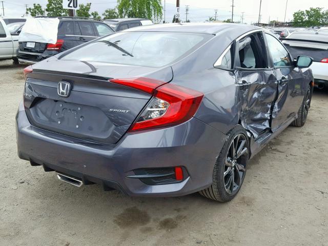 2HGFC2F81KH500873 - 2019 HONDA CIVIC SPOR GRAY photo 4