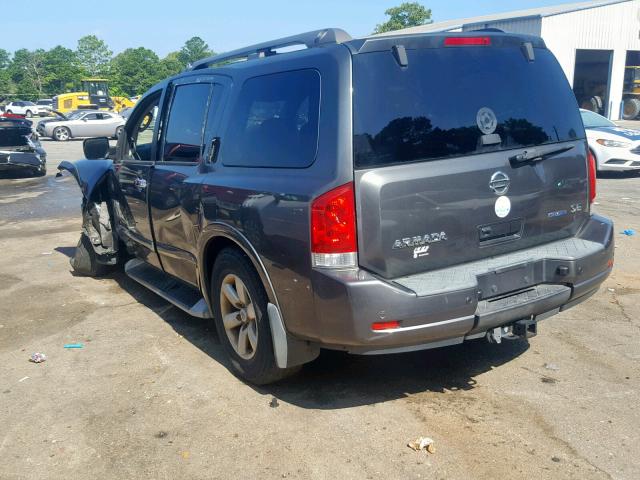 5N1BA08D98N624970 - 2008 NISSAN ARMADA SE GRAY photo 3