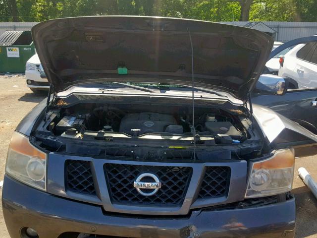 5N1BA08D98N624970 - 2008 NISSAN ARMADA SE GRAY photo 7