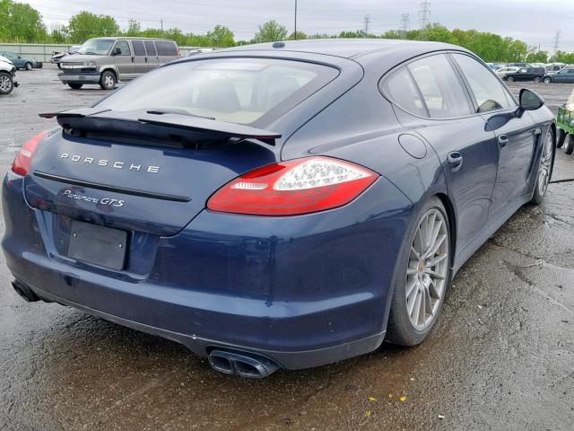 WP0AF2A73DL076696 - 2013 PORSCHE PANAMERA G BLUE photo 4