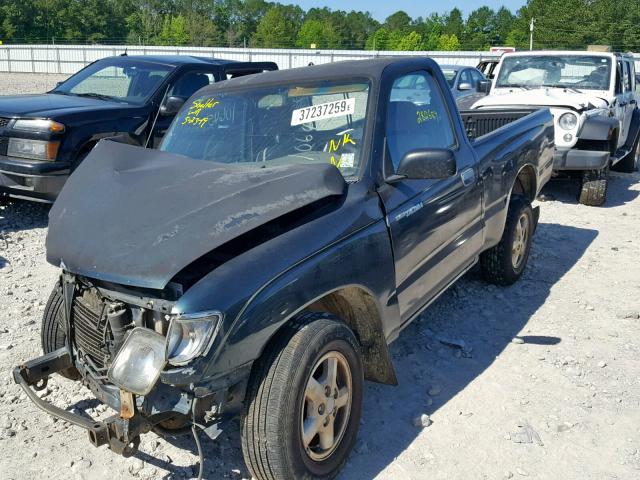 4TANL42N7TZ128289 - 1996 TOYOTA TACOMA GREEN photo 2