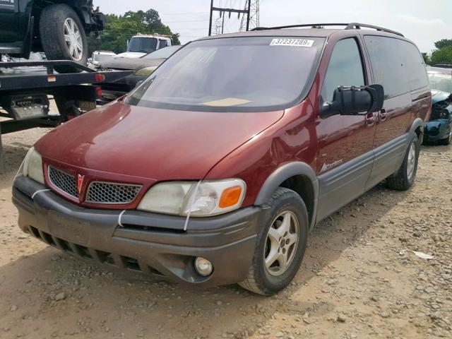 1GMDX03E51D234547 - 2001 PONTIAC MONTANA BURGUNDY photo 2