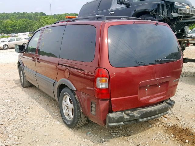 1GMDX03E51D234547 - 2001 PONTIAC MONTANA BURGUNDY photo 3