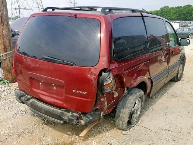 1GMDX03E51D234547 - 2001 PONTIAC MONTANA BURGUNDY photo 4