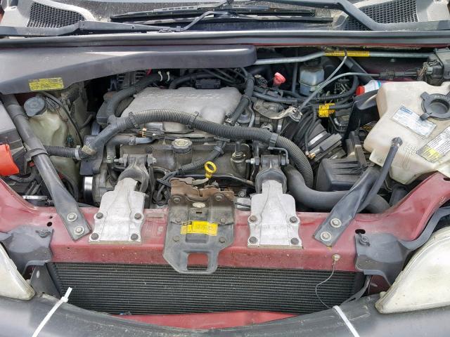 1GMDX03E51D234547 - 2001 PONTIAC MONTANA BURGUNDY photo 7