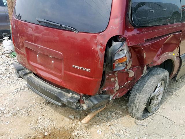 1GMDX03E51D234547 - 2001 PONTIAC MONTANA BURGUNDY photo 9