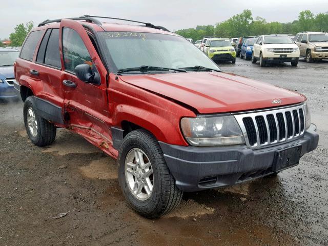 1J4GW48S03C613453 - 2003 JEEP GRAND CHER RED photo 1