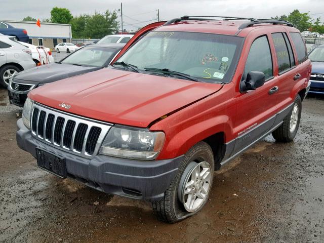 1J4GW48S03C613453 - 2003 JEEP GRAND CHER RED photo 2