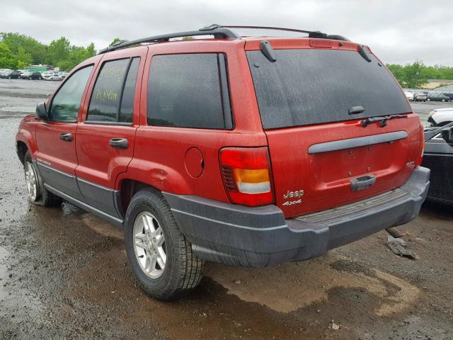 1J4GW48S03C613453 - 2003 JEEP GRAND CHER RED photo 3