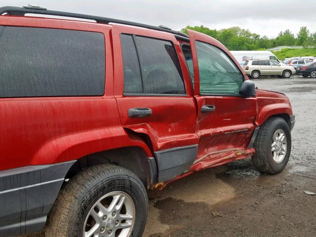 1J4GW48S03C613453 - 2003 JEEP GRAND CHER RED photo 9