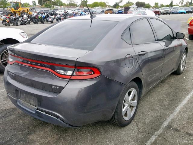 1C3CDFBB7FD227324 - 2015 DODGE DART SXT GRAY photo 4