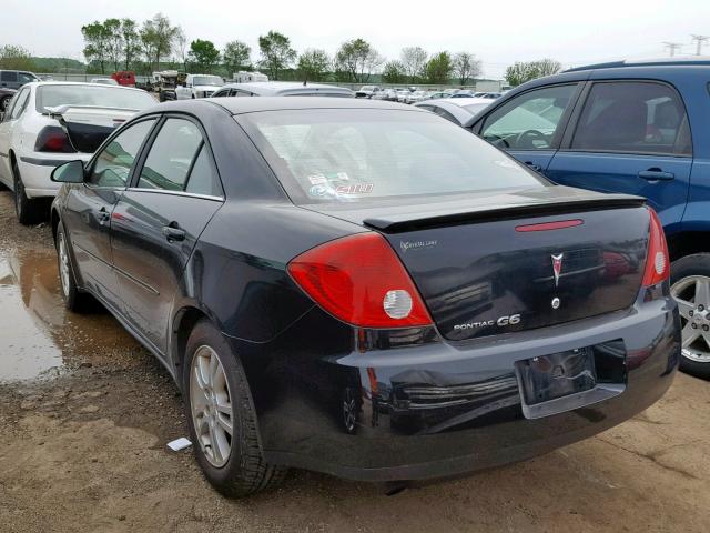 1G2ZF55B364212619 - 2006 PONTIAC G6 SE BLACK photo 3