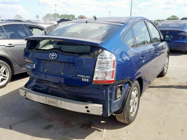 JTDKB20U787766389 - 2008 TOYOTA PRIUS BLUE photo 4