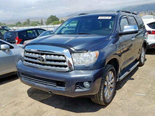 5TDYY5G16AS024485 - 2010 TOYOTA SEQUOIA PL BLUE photo 2