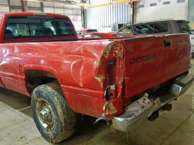 1B7KC23Z31J525412 - 2001 DODGE RAM 2500 RED photo 9